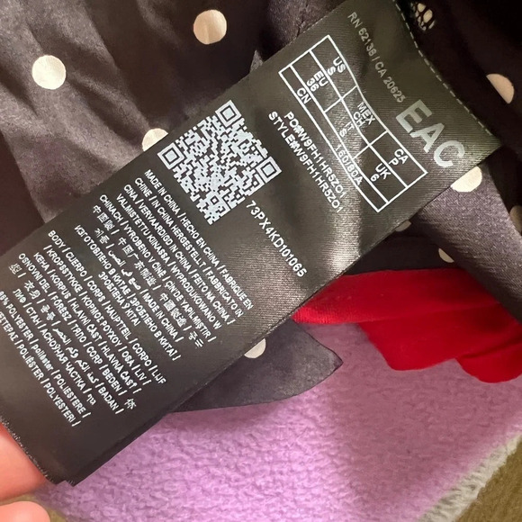 Guess Polka Dotted Cropped Tie Front Blouse - Small - Picture 6 of 6